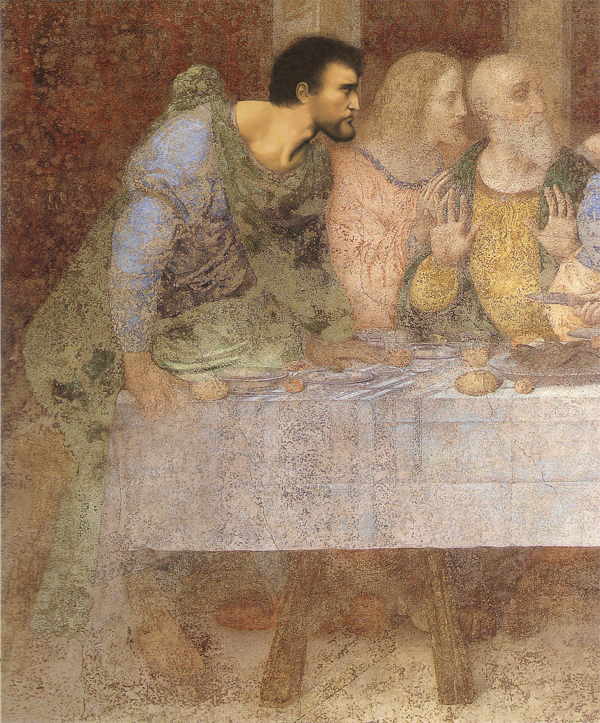 最後の晩餐復元図　バルトロマイ　頭部の復元